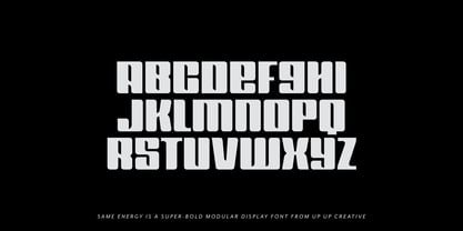 Same Energy Font Poster 12