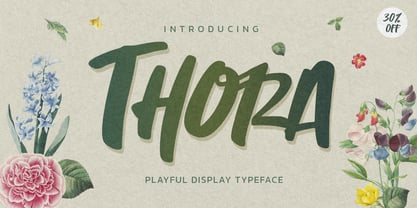 Thora Font Poster 2