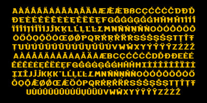 Black Molding Font Poster 12