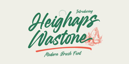 Heighaps Wastone Font Poster 1