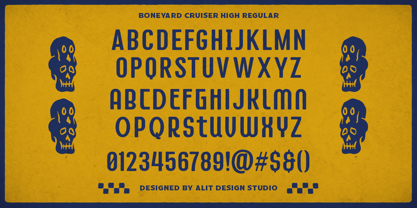 Boneyard Cruiser High Font Poster 3
