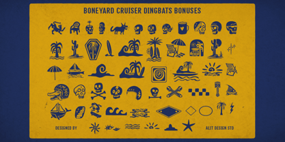 Boneyard Cruiser High Font Poster 8