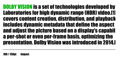 Impact Font Poster 3