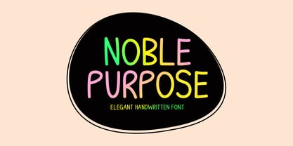Noble Purpose Font Poster 1
