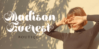 Velvoria Font Poster 5