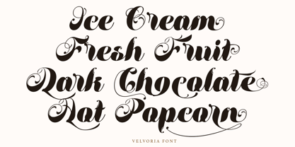 Velvoria Font Poster 2