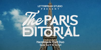 The Paris Editorial Script Font Poster 1