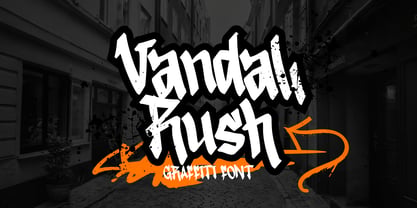 Vandal Rush Font Poster 1