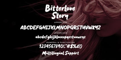 Bitterlove Story Font Poster 13