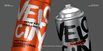 IT Brushflare Font Poster 9