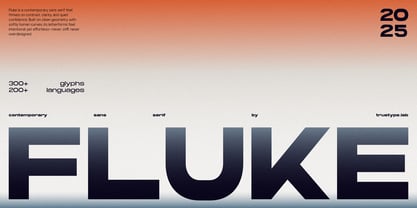 TRT Fluke Font Poster 1