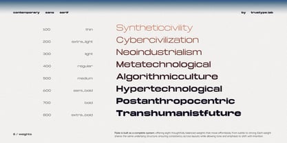 TRT Fluke Font Poster 4