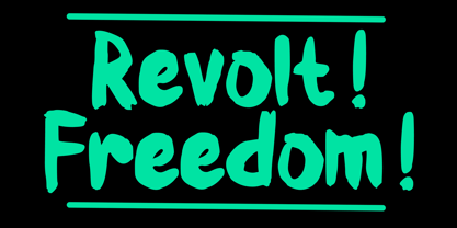 Revolt Brush Font Poster 3