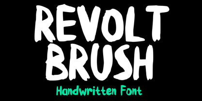 Revolt Brush Font Poster 1