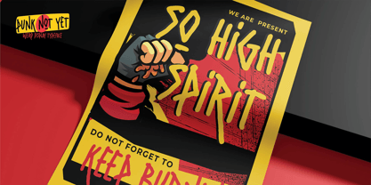 Punk Not Yet Font Poster 3