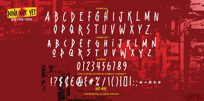 Punk Not Yet Font Poster 7