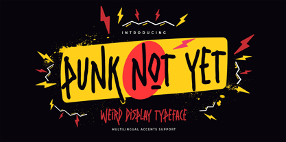 Punk Not Yet Font Poster 2