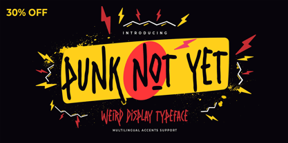 Punk Not Yet Font Poster 1