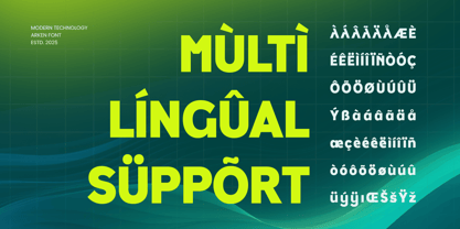 Akren Font Poster 12