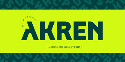 Akren Font Poster 1