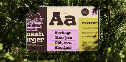 Ganttie Rought Font Poster 4