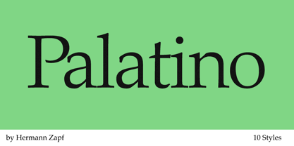 Palatino Font Poster 1