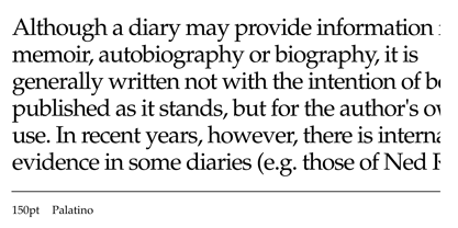 Palatino Font Poster 3