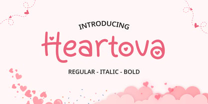 Heartova Font Poster 1
