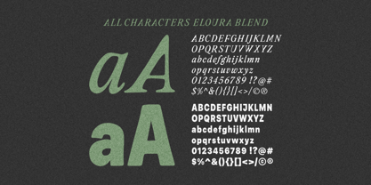 Eloura Blend Font Poster 9