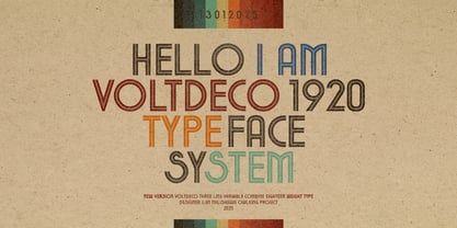 Voltdeco 1920 Font Poster 1