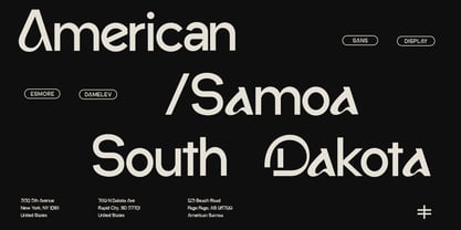 DV Esmore Font Poster 5