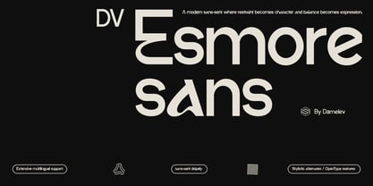 DV Esmore Font Poster 1