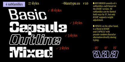 Recorder Font Poster 1
