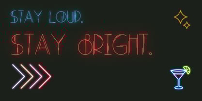 Neonrift Font Poster 2