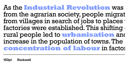 Rockwell Font Poster 3