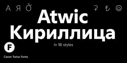 Atwic Cyrillic Font Poster 1