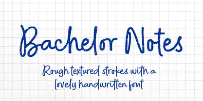 Bachelor Notes Font Poster 1