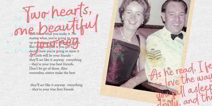 Bachelor Notes Font Poster 5