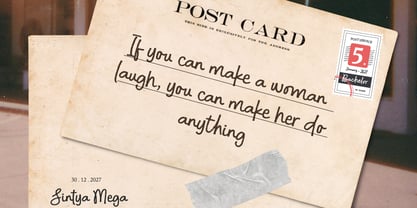 Bachelor Notes Font Poster 3