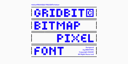 IT Gridbit Font Poster 1