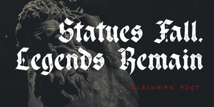 Blackmire Font Poster 9