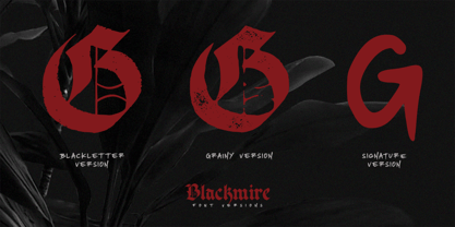 Blackmire Font Poster 7