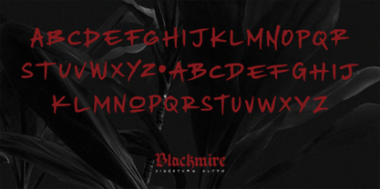 Blackmire Font Poster 6