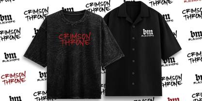 Blackmire Font Poster 2