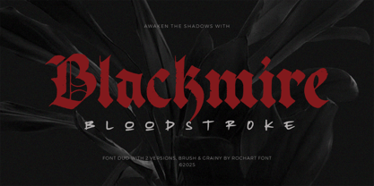 Blackmire Font Poster 1