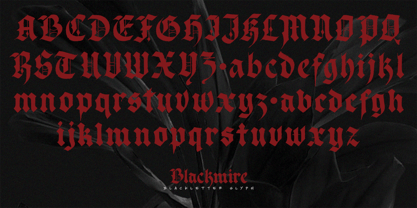 Blackmire Font Poster 5