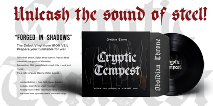 Blackmire Font Poster 4