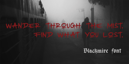 Blackmire Font Poster 12