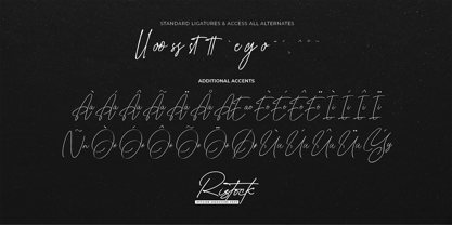 Ristock Font Poster 9