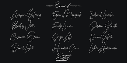 Ristock Font Poster 6